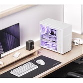 Корпус JONSBO D41 MESH White без БП, боковая панель из закаленного стекла, mini-ITX, micro-ATX, ATX, белый