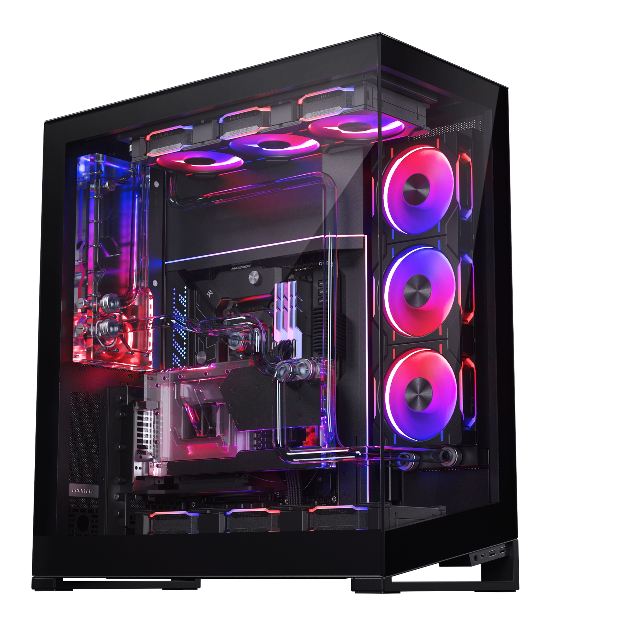 Корпус PHANTEKS NV7 Black, Digtial RGB Lighting, без БП, боковое окно Tempered Glass, Full-Tower / PH-NV723TG_DBK01_RU