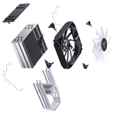 Кулер JONSBO PISA A5 ARGB Gray LGA1700/1200/115X/AM5/AM4 (12шт/кор, TDP 265W, PWM, 120mm ARGB Fan, 5 тепловых трубок, 4-pin) Retail