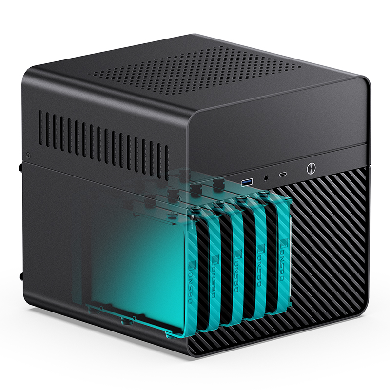 Корпус JONSBO N2 Black без БП, mini-ITX, SFX, черный