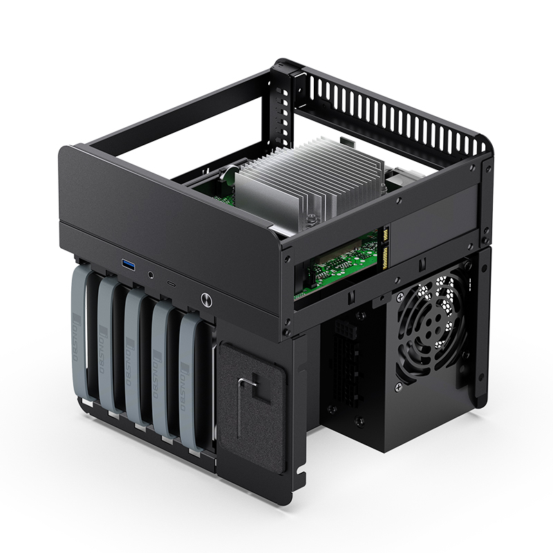 Корпус JONSBO N2 Black без БП, mini-ITX, SFX, черный