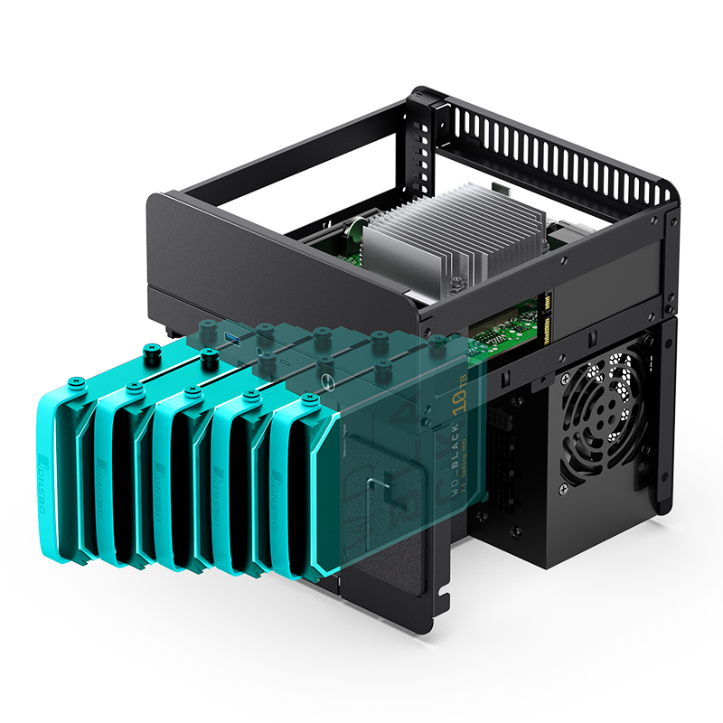 Корпус JONSBO N2 Black без БП, mini-ITX, SFX, черный