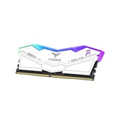 Модуль памяти DDR5 TEAMGROUP T-Force Delta RGB 32GB (2x16GB) 7600MHz CL36 (36-46-46-84) 1.4V / FF4D532G7600HC36DDC01 / White