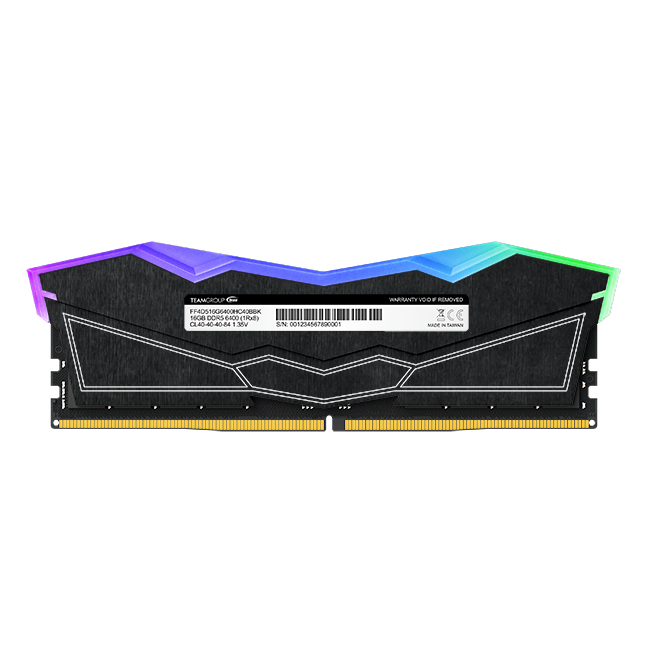 Модуль памяти DDR5 TEAMGROUP T-Force Delta RGB 32GB (2x16GB) 6800MHz CL34 (34-44-44-84) 1.4V / FF3D532G6800HC34BDC01 / Black