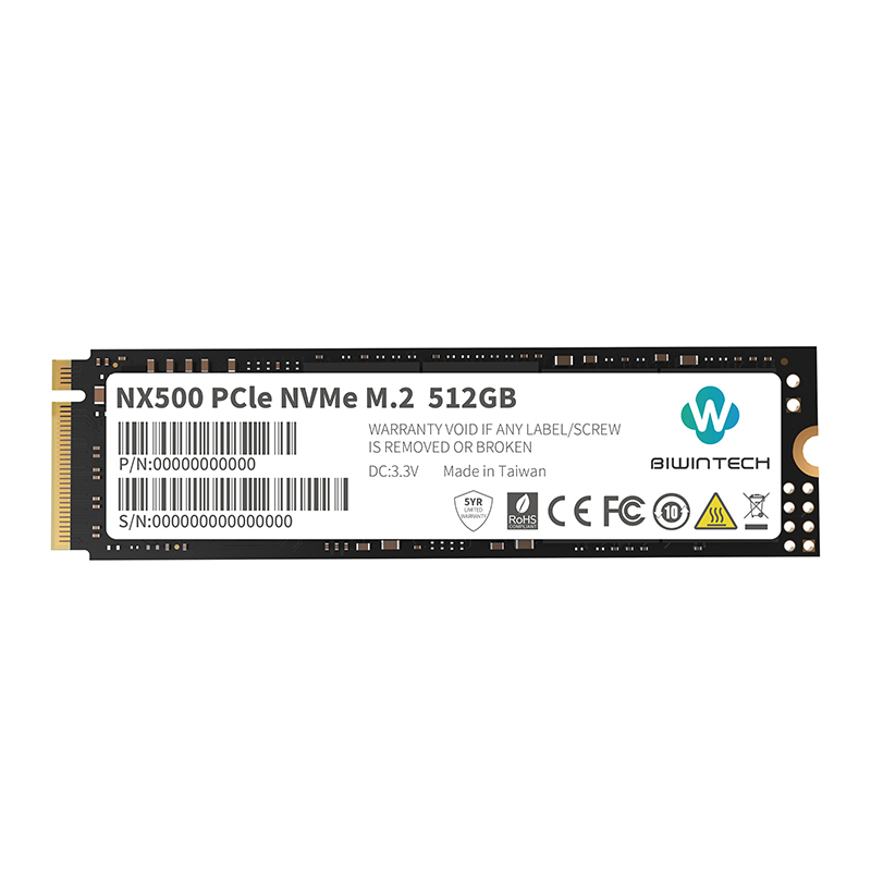 Накопитель SSD BiwinTech M.2 2280 NVMe PCIe NX500 512Gb 82P1B9#G