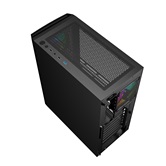 Корпус Powercase Mistral Evo Air, Tempered Glass, 4x 120mm ARGB fan + ARGB HUB, Пульт ДУ, чёрный, ATX  (CMIEE-A4)