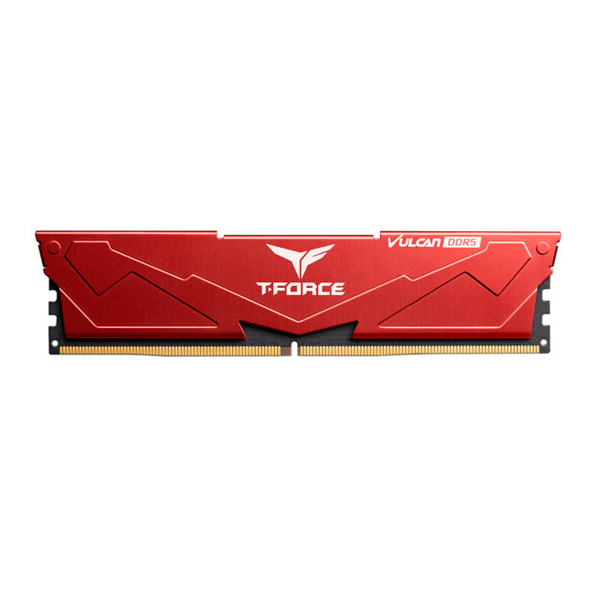 Модуль памяти DDR5 TEAMGROUP T-Force Vulcan 32GB (2x16GB) 5600MHz CL32 (32-36-36-76) 1.2V / FLRD532G5600HC32DC01 / Red