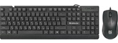 Проводной комплект клавиатура+мышь Defender  York C-777 RU, черный  (45779)