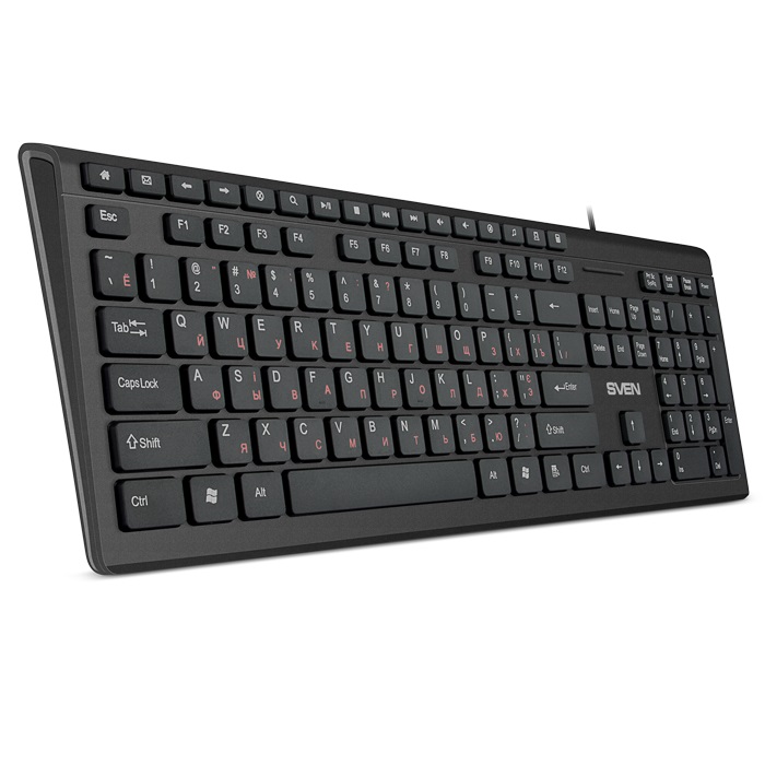 Клавиатура SVEN KB-S307M / USB / WIRED / Black