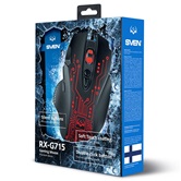 Мышь игровая SVEN RX-G715 / USB / WIRED / 1200-3600DPI/ подсветка/ кнопки 7+1/ OPTICAL / BLACK