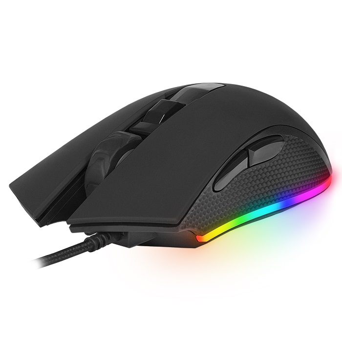 Мышь игровая SVEN RX-G750 / USB / WIRED / 500-6400DPI/ RGB подсветка/ кнопки 5+1/ OPTICAL / BLACK