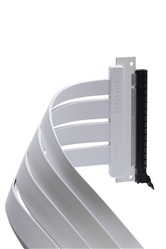 Белый райзер-кабель PHANTEKS Flat Line Gen 4.0  PCI-E x16 300мм/180град. / PH-CBRS4.0_FL30_WT01_RU