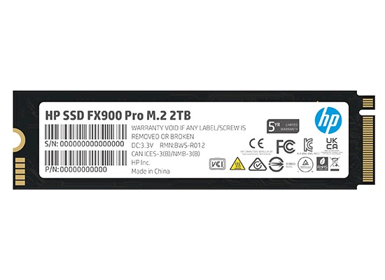 Накопитель SSD HP M.2 2280 NVMe PCIe Gen4х4 FX900 Pro 2Tb DRAM Cache 4A3U1AA#ABB