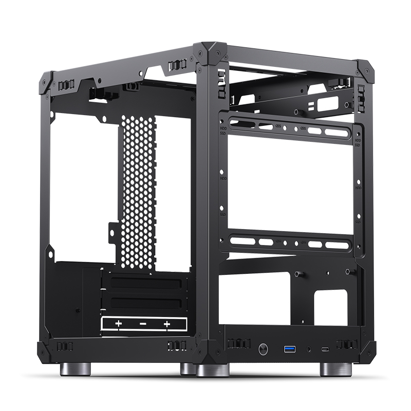 Корпус JONSBO C6 Black без БП, mini-ITX, micro-ATX, черный