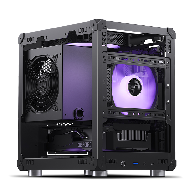 Корпус JONSBO C6 Black без БП, mini-ITX, micro-ATX, черный