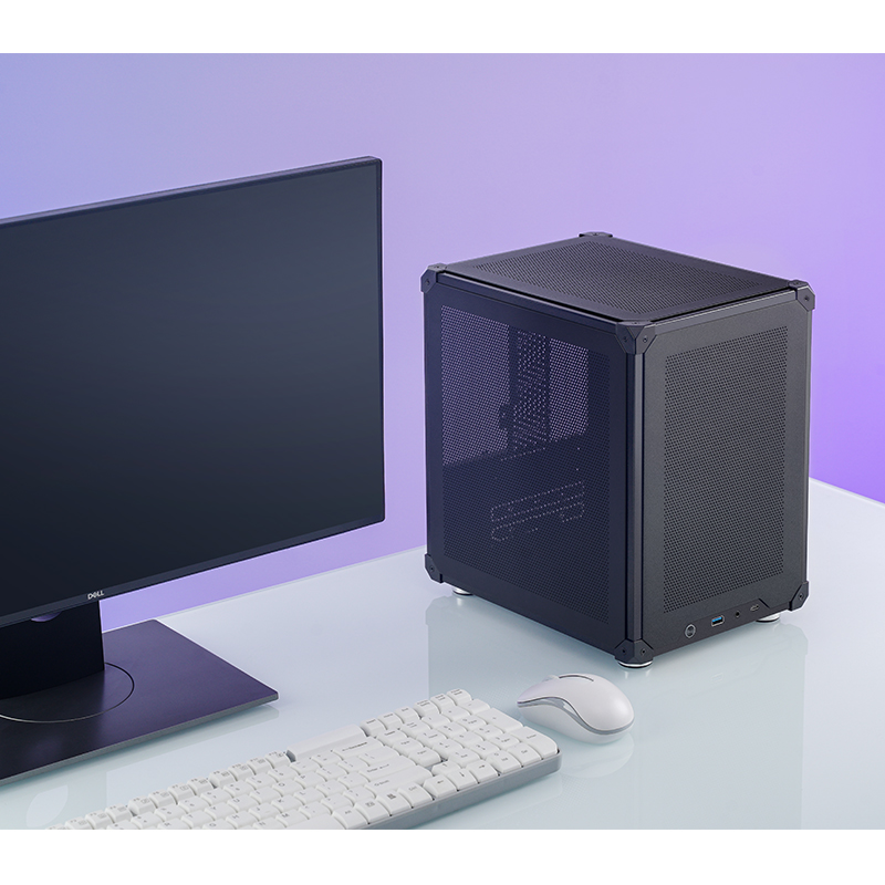 Корпус JONSBO C6 Black без БП, mini-ITX, micro-ATX, черный