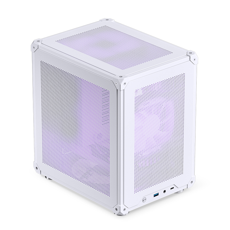 Корпус JONSBO C6 White без БП, mini-ITX, micro-ATX, белый