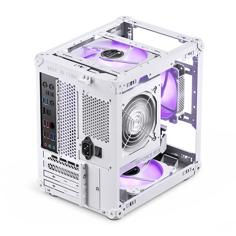 Корпус JONSBO C6 White без БП, mini-ITX, micro-ATX, белый