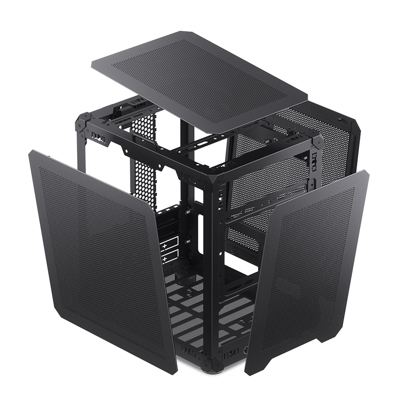 Корпус JONSBO C6 Handle Black без БП, mini-ITX, micro-ATX, черный