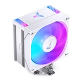 Кулер JONSBO CR-1000 EVO Color White LGA1700/1200/115X/AM5/AM4 (24шт/кор, TDP 220W, PWM, 120mm Dynamic Multi-Color LED Fan, 4 тепловые трубки, белый, 4-pin) Retail