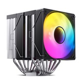 Кулер JONSBO CR-3000 ARGB LGA20XX/1700/1200/115X/AM5/AM4 (12шт/кор, TDP 260W, PWM, 2 x 120mm Black Fan, 7 тепловых трубок, медная база, 4-pin) Retail