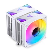 Кулер JONSBO CR-3000 ARGB White LGA20XX/1700/1200/115X/AM5/AM4 (12шт/кор, TDP 260W, PWM, 2 x 120mm Black Fan, 7 тепловых трубок, медная база, белый, 4-pin) Retail