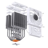 Кулер JONSBO CR-3000 ARGB White LGA20XX/1700/1200/115X/AM5/AM4 (12шт/кор, TDP 260W, PWM, 2 x 120mm Black Fan, 7 тепловых трубок, медная база, белый, 4-pin) Retail