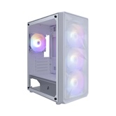 Корпус 1STPLAYER FD3-M White / mATX / 4x120mm LED fans / FD3-M-WH-4F1-W