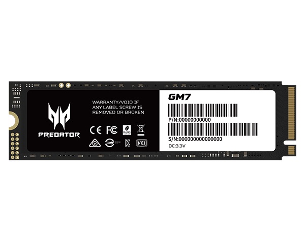 Накопитель SSD Acer Predator M.2 2280 NVMe 1.4 PCIe Gen4х4  GM7-1Tb 7200/6300 мб/с BL.9BWWR.118