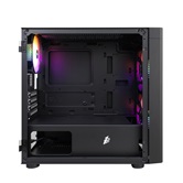 Корпус 1STPLAYER DK D3-B Black / mATX / 1x120mm & 2x140mm LED fans inc. / D3-B-BK-2F1P-1F1