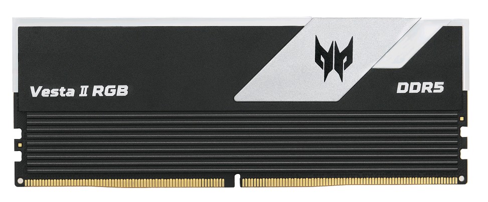 Модуль памяти DDR5 Acer Predator Vesta II RGB 32Gb (2x16) 6000Mhz CL30 (30-38-38-76) 1.35V  VESTA2-32GB-6000-1R8-V1 Black