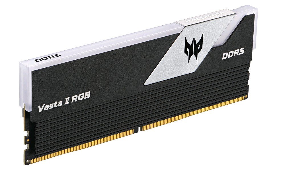 Модуль памяти DDR5 Acer Predator Vesta II RGB 32Gb (2x16) 6600Mhz CL34 (34-40-40-105) 1.4V  VESTA2-32GB-6600-1R8-V2 Black