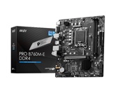 Материнская плата MSI PRO B760M-E DDR4 / Intel B760 LGA1700 2xDDR4 1xM.2 4xSATA D-SUB HDMI / mATX