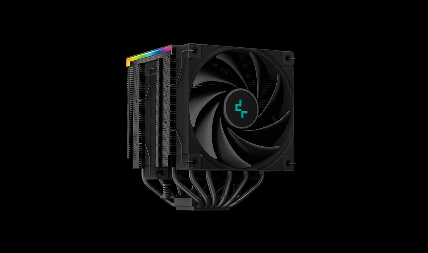 Кулер DEEPCOOL AK620 DIGITAL LGA20XX/1700/1200/115X/AM5/AM4 (8шт/кор, TDP 260W, PWM, DUAL Fan 120mm, 6 тепл. трубок, ARGB, черный) RET