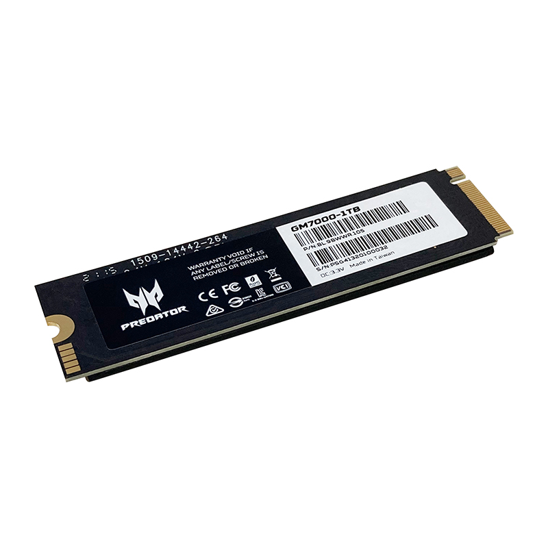 Накопитель SSD Acer Predator M.2 2280 NVMe 1.4 PCIe Gen4х4 GM7000 1TB 7400/6400 мб/с Dram Cache  BL.9BWWR.105