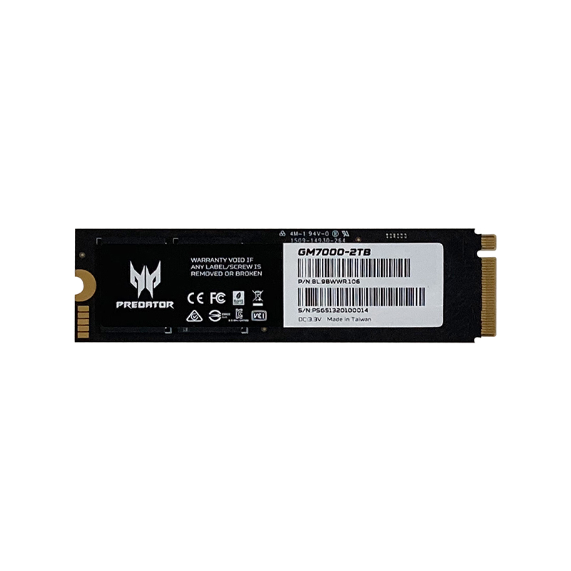 Накопитель SSD Acer Predator M.2 2280 NVMe 1.4 PCIe Gen4х4 GM7000 2TB 7400/6700 мб/с Dram Cache  BL.9BWWR.106