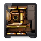 Корпус JONSBO U4 PRO Black без БП, боковая панель из закаленного стекла, mini-ITX, micro-ATX, ATX, черный