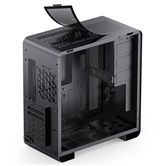 Корпус JONSBO U4 PRO Black без БП, боковая панель из закаленного стекла, mini-ITX, micro-ATX, ATX, черный