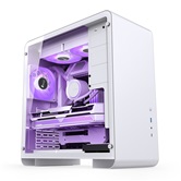 Корпус JONSBO U4 PRO White без БП, боковая панель из закаленного стекла, mini-ITX, micro-ATX, ATX, белый