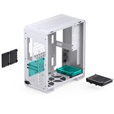 Корпус JONSBO U4 PRO White без БП, боковая панель из закаленного стекла, mini-ITX, micro-ATX, ATX, белый