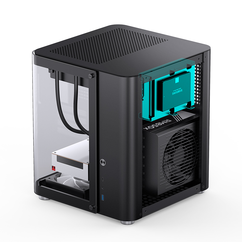 Корпус JONSBO TK-1 2.0 Black без БП, mini-ITX, micro-ATX, черный