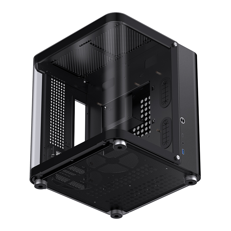 Корпус JONSBO TK-1 2.0 Black без БП, mini-ITX, micro-ATX, черный