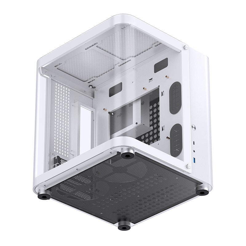 Корпус JONSBO TK-1 2.0 White без БП, mini-ITX, micro-ATX, белый