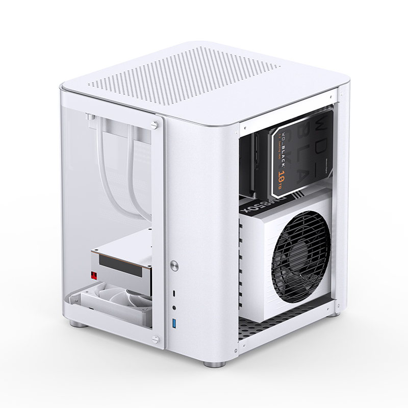 Корпус JONSBO TK-1 2.0 White без БП, mini-ITX, micro-ATX, белый