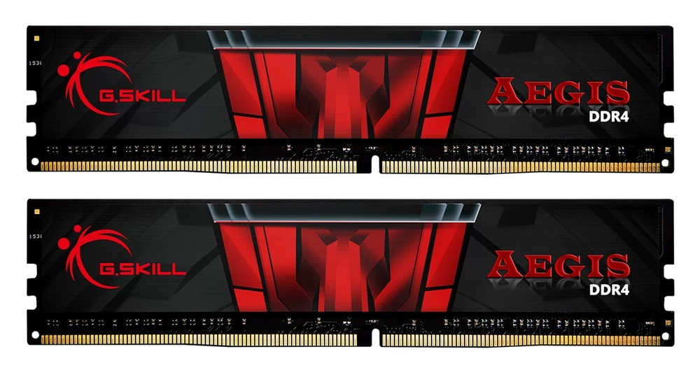 Модуль памяти DDR4 G.SKILL AEGIS 16GB (2x8GB) 3200MHz CL16 (16-18-18-38) 1.35V / F4-3200C16D-16GIS