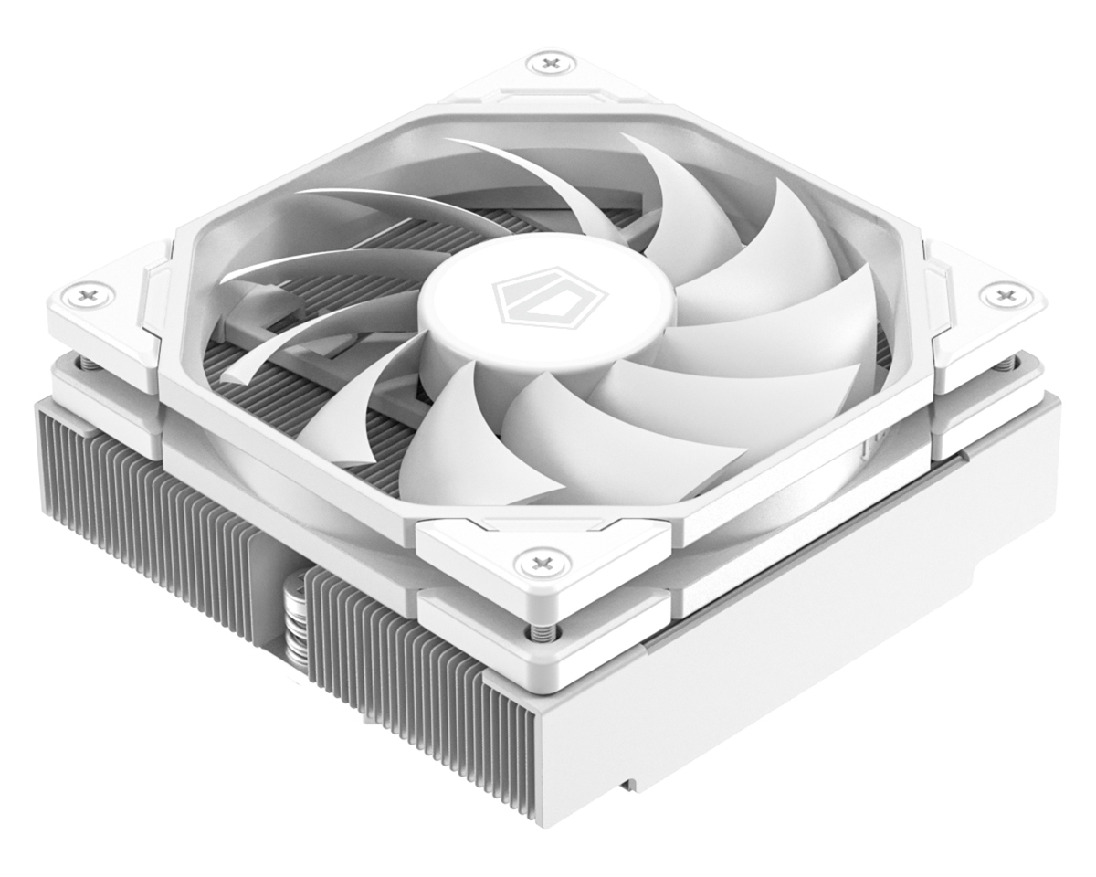 Кулер ID-COOLING IS-47-XT WHITE LGA1700/1200/115X/AM5/AM4 низкопрофильный высота 47mm (24шт/кор, TDP 95W, PWM, 4 тепл.трубки + медная база, FAN 92mm, белый) BOX