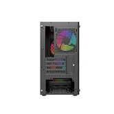 Корпус Powercase Mistral Micro A3B ARGB, Tempered Glass, 2x 140mm ARGB PWM+1x 120mm ARGB PWM, чёрный, mATX  (CMMAB-A3)