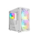 Корпус Powercase Mistral Micro A3W ARGB, Tempered Glass, 2x 140mm ARGB PWM+1x 120mm ARGB PWM, белый, mATX  (CMMAW-A3)