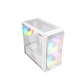 Корпус Powercase Mistral Micro A3W ARGB, Tempered Glass, 2x 140mm ARGB PWM+1x 120mm ARGB PWM, белый, mATX  (CMMAW-A3)