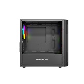 Корпус Powercase Mistral Micro D3B ARGB, Tempered Glass, 2x 140mm ARGB PWM+1x 120mm ARGB PWM, чёрный, mATX  (CMMDB-A3)